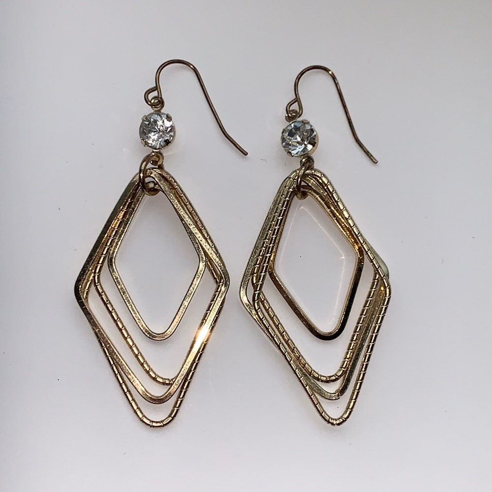 Dangly Rectangle Earrings